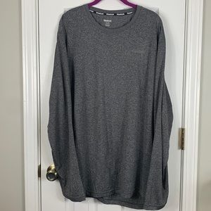 Reebok Heather grey long sleeved tee shirt size XL.